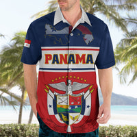 Panama Independence Day Hawaiian Shirt Coat Of Arms Pollera Pattern - Wonder Print Shop
