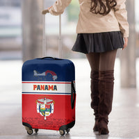 Panama Independence Day Luggage Cover Coat Of Arms Pollera Pattern - Wonder Print Shop