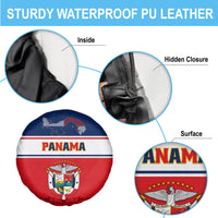 Panama Independence Day Spare Tire Cover Coat Of Arms Pollera Pattern - Wonder Print Shop