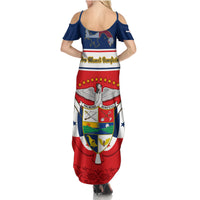Panama Independence Day Summer Maxi Dress Coat Of Arms Pollera Pattern - Wonder Print Shop
