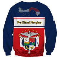 Panama Independence Day Sweatshirt Coat Of Arms Pollera Pattern - Wonder Print Shop