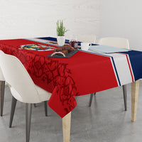 Panama Independence Day Tablecloth Coat Of Arms Pollera Pattern - Wonder Print Shop