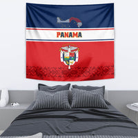 Panama Independence Day Tapestry Coat Of Arms Pollera Pattern - Wonder Print Shop