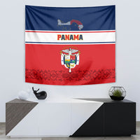 Panama Independence Day Tapestry Coat Of Arms Pollera Pattern - Wonder Print Shop