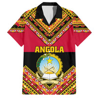 Angola Independence Day Hawaiian Shirt Coat Of Arms Samakaka Pattern - Wonder Print Shop