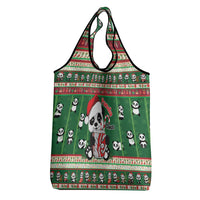 Cute Panda Claus Christmas Grocery Bag Panda Santa Claus - Wonder Print Shop