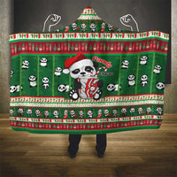 Cute Panda Claus Christmas Hooded Blanket Panda Santa Claus - Wonder Print Shop