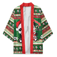 Cute Panda Claus Christmas Kimono Panda Santa Claus - Wonder Print Shop