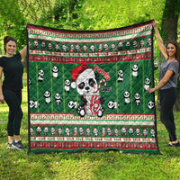 Cute Panda Claus Christmas Quilt Panda Santa Claus - Wonder Print Shop