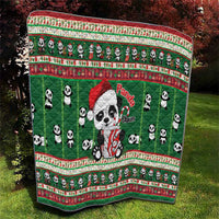 Cute Panda Claus Christmas Quilt Panda Santa Claus - Wonder Print Shop