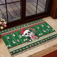 Cute Panda Claus Christmas Rubber Doormat Panda Santa Claus - Wonder Print Shop