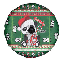 Cute Panda Claus Christmas Spare Tire Cover Panda Santa Claus - Wonder Print Shop