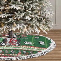 Cute Panda Claus Christmas Tree Skirt Panda Santa Claus - Wonder Print Shop