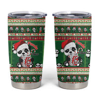 Cute Panda Claus Christmas Tumbler Cup Panda Santa Claus - Wonder Print Shop