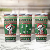 Cute Panda Claus Christmas Tumbler Cup Panda Santa Claus - Wonder Print Shop