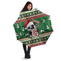 Cute Panda Claus Christmas Umbrella Panda Santa Claus - Wonder Print Shop