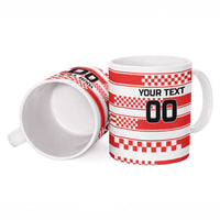 Custom World Football Croatia 2026 Ceramic Mug Vatreni Hrabar Broj - Wonder Print Shop