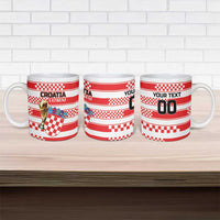 Custom World Football Croatia 2026 Ceramic Mug Vatreni Hrabar Broj - Wonder Print Shop