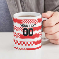 Custom World Football Croatia 2026 Ceramic Mug Vatreni Hrabar Broj - Wonder Print Shop