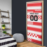 Custom World Football Croatia 2026 Door Cover Vatreni Hrabar Broj - Wonder Print Shop
