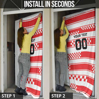 Custom World Football Croatia 2026 Door Cover Vatreni Hrabar Broj - Wonder Print Shop