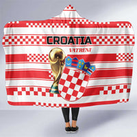 World Football Croatia 2026 Hooded Blanket Vatreni Hrabar Broj - Wonder Print Shop
