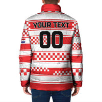 Custom World Football Croatia 2026 Padded Jacket Vatreni Hrabar Broj - Wonder Print Shop