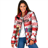 Custom World Football Croatia 2026 Padded Jacket Vatreni Hrabar Broj - Wonder Print Shop