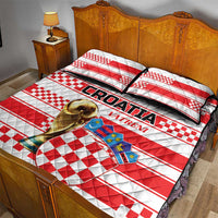 World Football Croatia 2026 Quilt Bed Set Vatreni Hrabar Broj - Wonder Print Shop