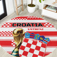 World Football Croatia 2026 Round Carpet Vatreni Hrabar Broj - Wonder Print Shop