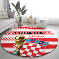 World Football Croatia 2026 Round Carpet Vatreni Hrabar Broj - Wonder Print Shop