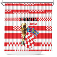 World Football Croatia 2026 Shower Curtain Vatreni Hrabar Broj - Wonder Print Shop