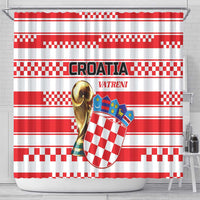 World Football Croatia 2026 Shower Curtain Vatreni Hrabar Broj - Wonder Print Shop