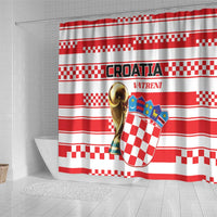 World Football Croatia 2026 Shower Curtain Vatreni Hrabar Broj - Wonder Print Shop