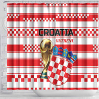 World Football Croatia 2026 Shower Curtain Vatreni Hrabar Broj - Wonder Print Shop