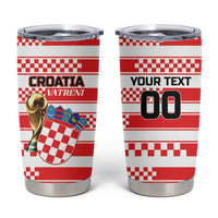 Custom World Football Croatia 2026 Tumbler Cup Vatreni Hrabar Broj - Wonder Print Shop