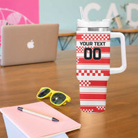 Custom World Football Croatia 2026 Tumbler With Handle Vatreni Hrabar Broj - Wonder Print Shop