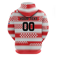 Custom World Football Croatia 2026 Zip Hoodie Vatreni Hrabar Broj - Wonder Print Shop