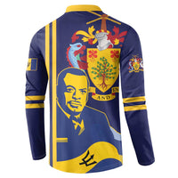 Barbados Errol Barrow Day Button Sweatshirt Barbadian Father of Independence