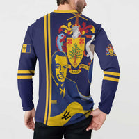 Barbados Errol Barrow Day Button Sweatshirt Barbadian Father of Independence
