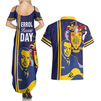 Barbados Errol Barrow Day Couples Matching Summer Maxi Dress and Hawaiian Shirt Barbadian Father of Independence