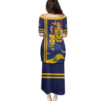 Barbados Errol Barrow Day Family Matching Puletasi and Hawaiian Shirt Barbadian Father of Independence