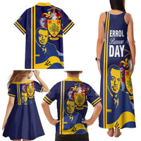 Barbados Errol Barrow Day Family Matching Tank Maxi Dress and Hawaiian Shirt Barbadian Father of Independence