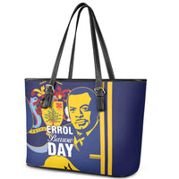 Barbados Errol Barrow Day Leather Tote Bag Barbadian Father of Independence