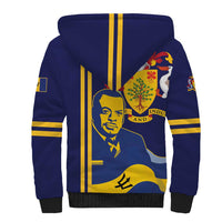 Barbados Errol Barrow Day Sherpa Hoodie Barbadian Father of Independence - Wonder Print Shop
