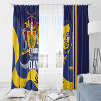 Barbados Errol Barrow Day Window Curtain Barbadian Father of Independence - Wonder Print Shop