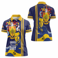 Barbados Errol Barrow Day Women Polo Shirt Barbadian Father of Independence - Wonder Print Shop