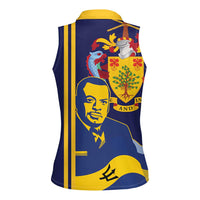 Barbados Errol Barrow Day Women Sleeveless Polo Shirt Barbadian Father of Independence - Wonder Print Shop
