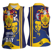 Barbados Errol Barrow Day Women Sleeveless Polo Shirt Barbadian Father of Independence - Wonder Print Shop