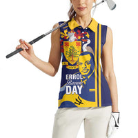 Barbados Errol Barrow Day Women Sleeveless Polo Shirt Barbadian Father of Independence - Wonder Print Shop